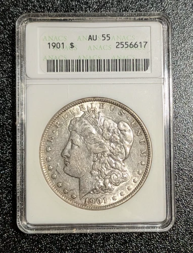1901 Morgan Silver Dollar ANACS AU 55