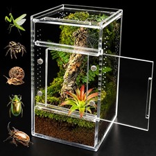 Jumping Spider Enclosure, Small Acrylic Basic Vertical-Mini, Transparent