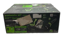 Greenworks 80V 800CFM Backpack Leaf Blower with 4Ah Battery and 4A Rapid Charger