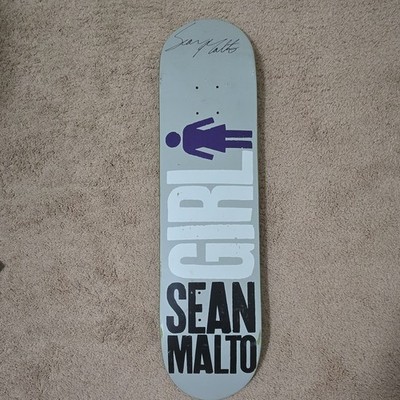 Girl Sean Malto First Pro Graphic Signed Skateboard Deck Featuring
