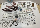 Mixed Jewelry Lot Mostly Wearable Vintage To Modern Over 2 Pounds Costume ￼