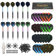 Dart Plastic Soft Tip12 Dart 100 Extra Tips 24 Flights Wrench Flight Protectors