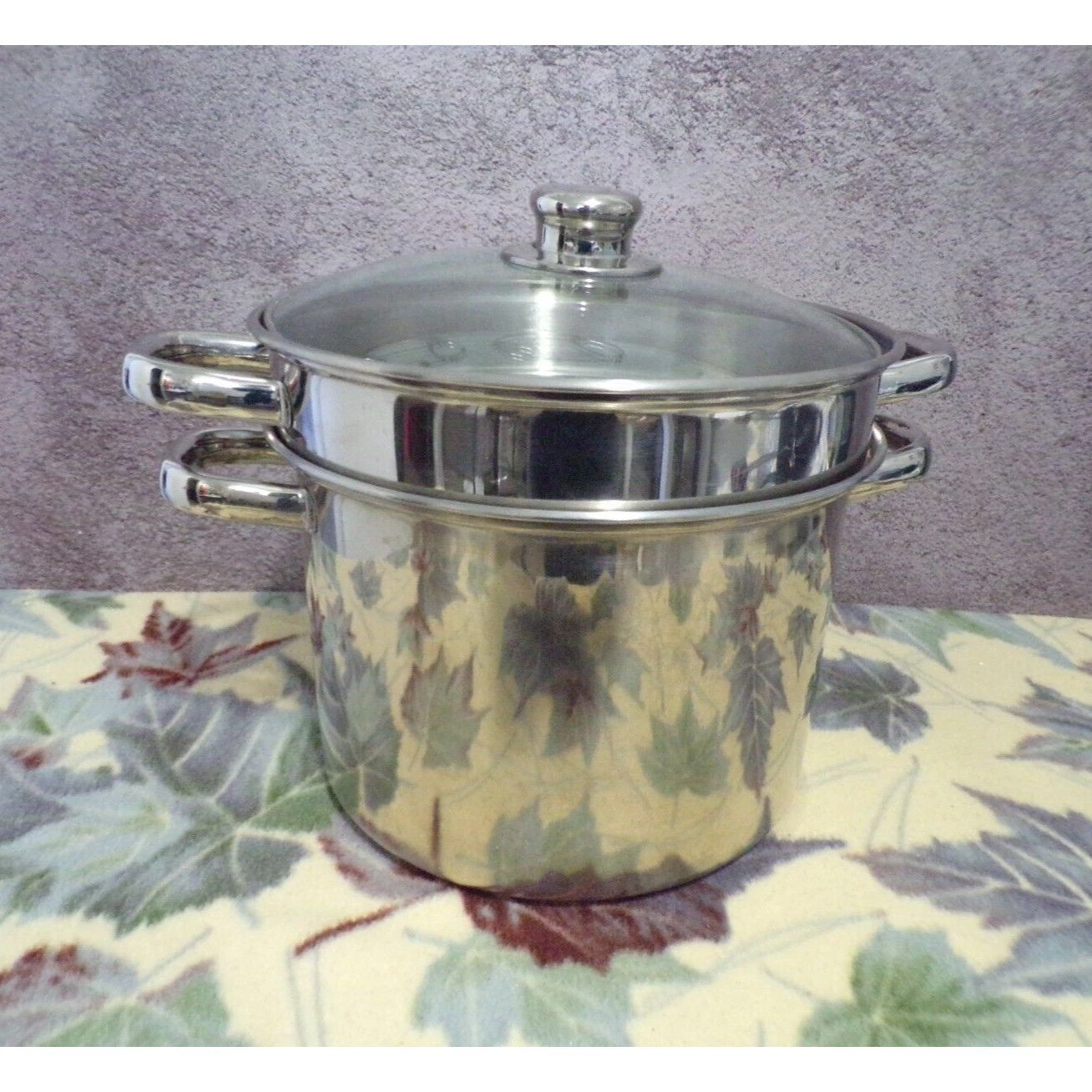 Stainless Steel 3 Piece Steamer & Pasta Cooker 8 qt with Glass Lid
Opens in a new window or tab