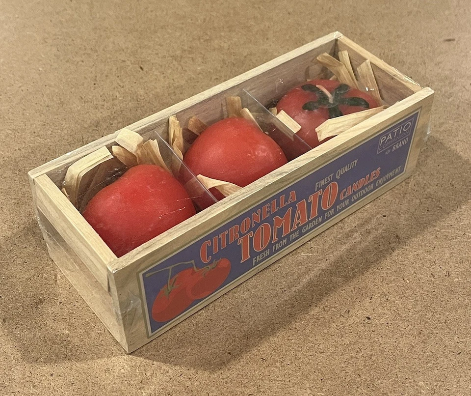 Patio Companion Citronella Tomato and Asparagus wax Candles NIB - Image 3 of 4