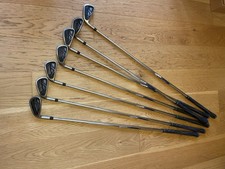 LEFT HAND CALLAWAY X2 HOT PRO IRONS / 4-PW / STIFF FLEX SHAFTS / CAIX2H049