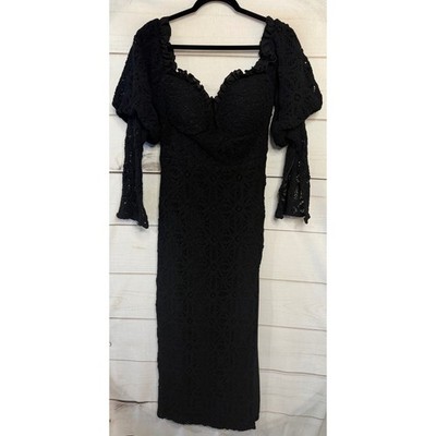penelope lace dress Pénélope Black Halterneck Lace Panel Mini Dress, S / Black main image 1