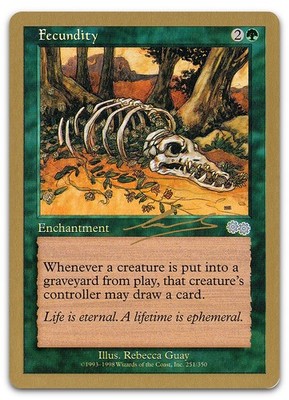 Fecundity - 2000 Nicolas Labarre (USG) (NM) World Championship WCD Magic MTG