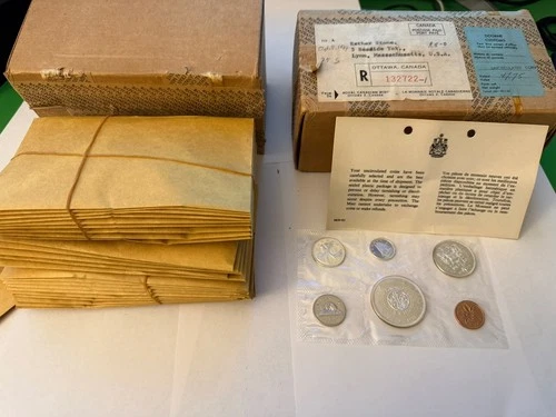 25 of 1964 Canada Silver Dollar Proof-like Uncirculated Coin Sets