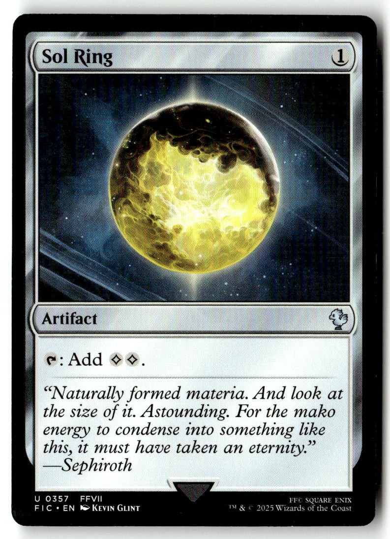 Sol Ring (0357) 357 - Commander: FINAL FANTASY - MTG - LP