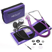 Aneroid Sphygmomanometer with Stethoscope Kit, Professional BP Cuff Adult 10"-16