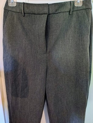 Women's Grey Express Editor Straight Super High Rise Dress Pants.