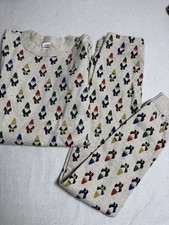 Hanna Andersson Gnome Long John Pajama Set Size 140 US 10 Fitted Knit Cottage