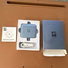 iFrogz Emergency Charger Portable Charger Blue USB Charging Cable