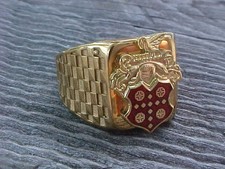 Packard Crest Gold Chrome Ring Size #11 NOS Ol Skool Logo Hi-Quality Class