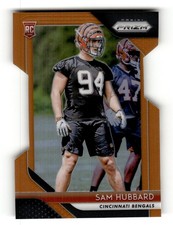 2018 Panini Prizm Sam Hubbard Prizm Orange Die Cut #/249 Rookie #266