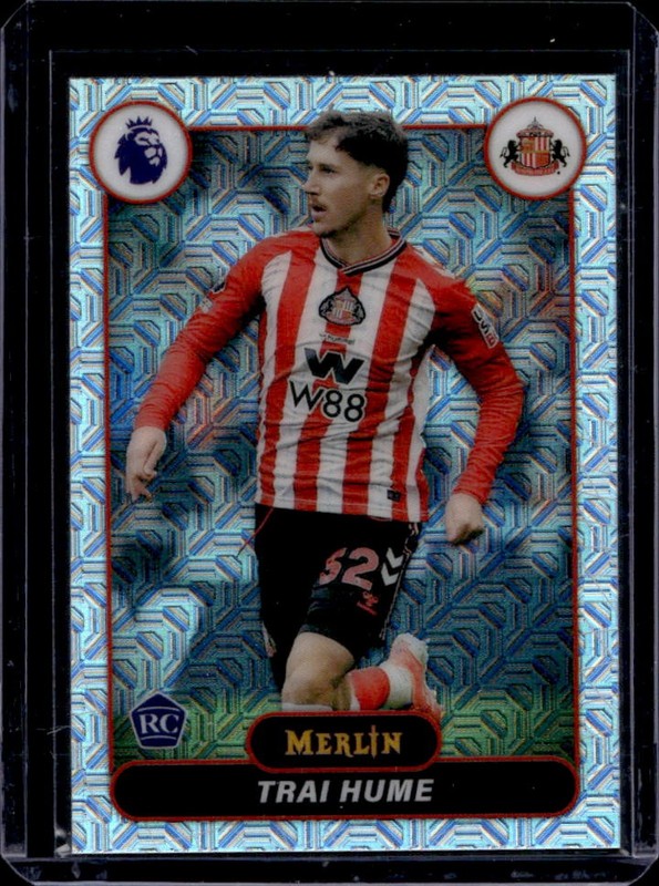 2026 Topps Merlin Premier League Trai Hume RC Mojo Refractor #170 Sunderland