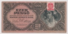 Hungary 1000 Pango, year 1945 Banknotes