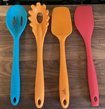 Set of 4 Core Silicone Kitchen Baking & Cooking Utensils 12"