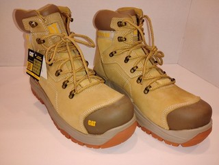 Caterpillar CAT Diagnostic 2.0 Waterproof Steel Toe Mens Tan Work Boots 10 W