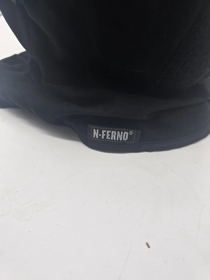 Sombrero N-Ferno 6862 Forro Capucha Para Hombres Talla Única Negro Naranja 2 Capas Polar Sombrero Duro Foto 4 de 4