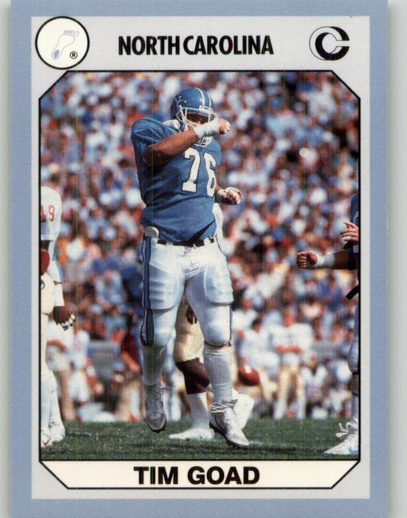 1990-91 Collegiate Collection North Carolina Tar Heels Tim Goad #34