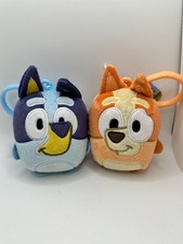 Bluey  Bingo Plush Keychain Set - Soft Polyester Mini Clip-On Toys For Kids