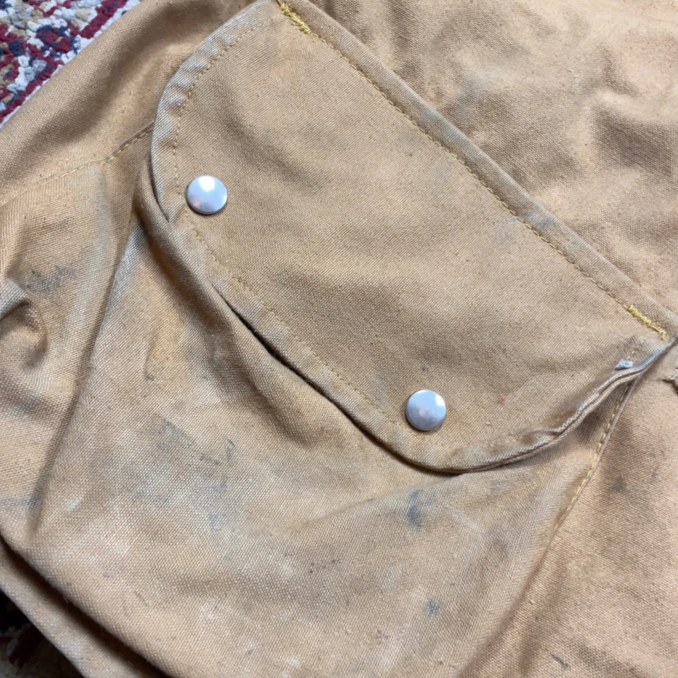 Chaleco de Caza Western Trails Años 50 60 De Colección Para Hombres Pato Lona Munición Bolsillos XL EE. UU. Foto 4 de 4