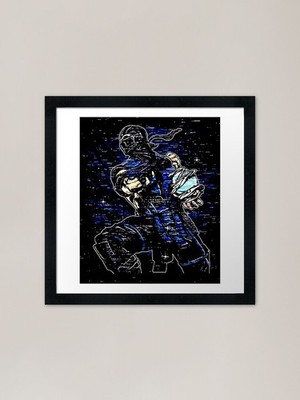 Sub-Zero's Ice Ball gerahmter Kunstdruck gerahmtes Wandbild Poster Leinwanddruck Bild