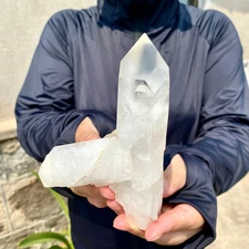 400G A+++ Natural white Crystal Himalayan quartz cluster /mineralsls