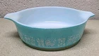 Vintage Pyrex Blue Amish Butterprint  1 Pt Bake And Serve Casserole Dish #471