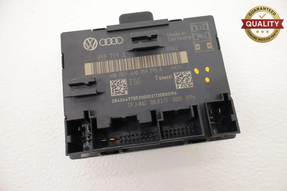 AUDI A8 QUATTRO 2011-2014 MÓDULO PUERTA TRASERA IZQUIERDA UNIDAD DE CONTROL OEM Foto 3 de 3