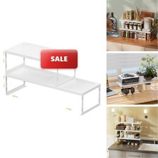 Jojocross Adjustable Stackable Metal Storage Shelf Organizer - Expandable Wire
