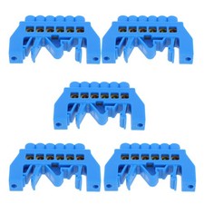 5 PCS Screw Terminal Strip Brass Bus Bar Ground Connector