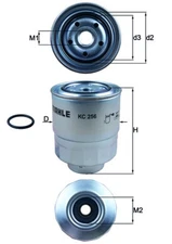 Mahle KC 256D Fuel Filter for Honda