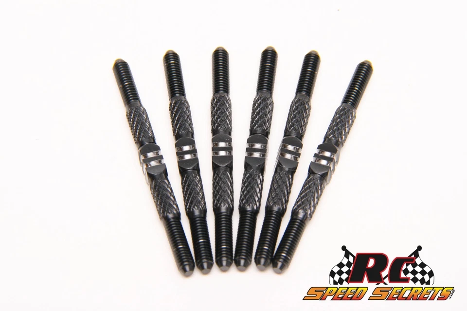 RCSS AE T7 / SC7 / T6.4 / SC6.4 TEXTURED 3.5mm Titanium Turnbuckle Kit - Image 3 of 4