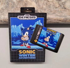 Sonic Winter Adventures for Sega Genesis with case & cover art.