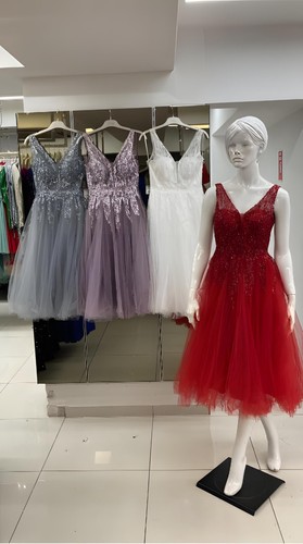 Mujeres Encaje Formal Boda Dama de honor Noche Fiesta Vestido Baile de graduación Cóctel Vestido - Imagen 3 de 6