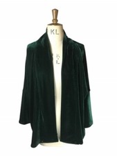 Baylis Knight Green Velvet Kimono Boho Retro Festival