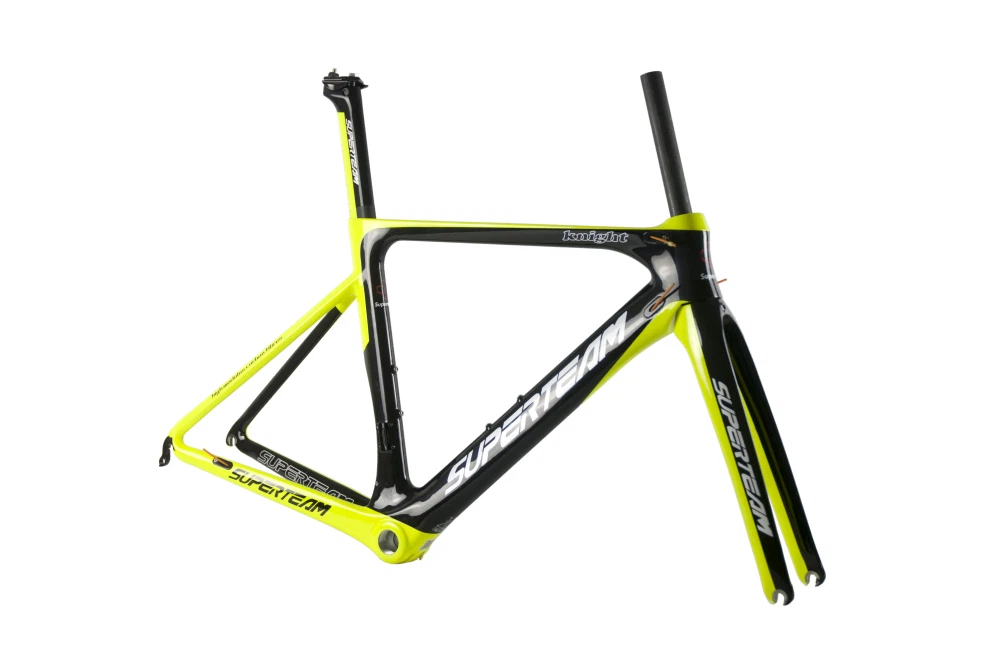 T700 Carbon Fibre Road Bike Frame Superteam Bicycle Carbon Frame Set UD Glossy