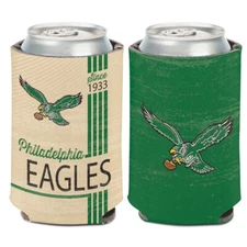 Philadelphia Eagles Throwback NFL 2-Sided Koozies Coozies Can Cooler Wincraft