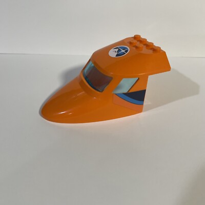Ｋ8様 Lego Airplane Fuselage Curved Forward Orange 60193 w/ Sticker