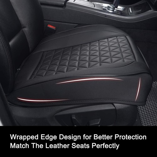 Leather Driver Bottom Seat Cover 3D Luxury Full Surround Chair Cushion Mat Pad - Picture 4 of 36