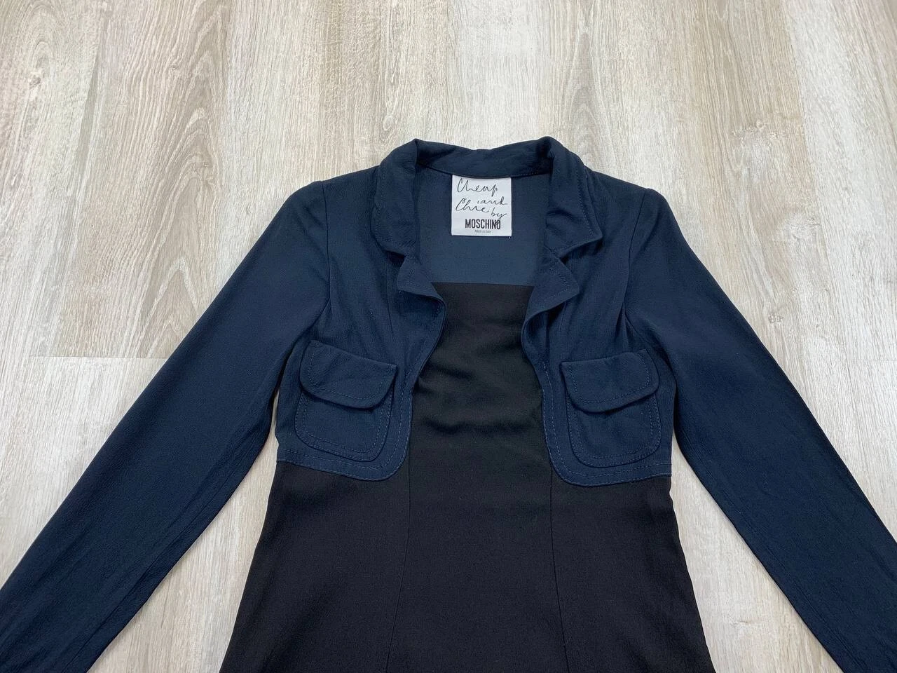 Abito donna Moschino economico chic taglia 44 colore nero blu