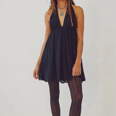 Free People Esme Mini Halter Dress | eBay