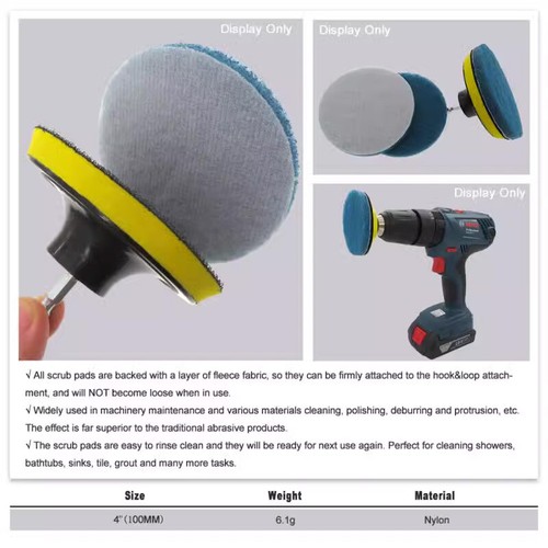 4'' 100mm Nylon Fibre Sanding Discs Hook & Loop Wet/Dry Abrasive Finishing Pads - Picture 14 of 22