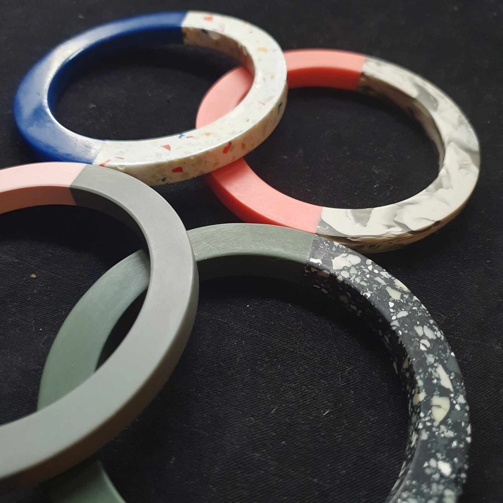 Oliver Bonas - Elo - Two Tone Stackable Bangles -… - image 4