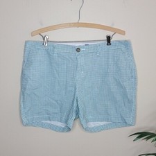 Old Navy  Green  White Gingham Check Shorts, womens size 12