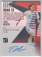 2018-19 PANINI DONRUSS SOCCER TOBIN HEATH AUTO SP USA WOMEN ROAD TO FRANCE AUTOG