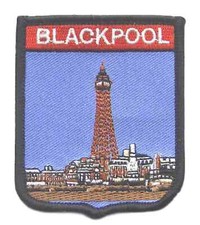 BLACKPOOL TOWN WORLD EMBROIDERED PATCH BADGE