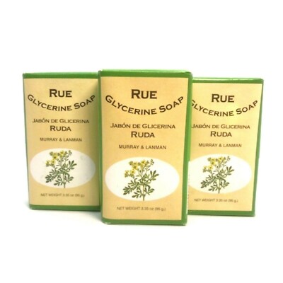 Murray & Lanman Rue Glycerine Soap 3.35 oz. Pack of 3